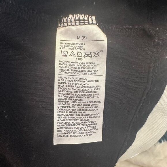 Old Navy Dreamer Stay Magical Unicorn Cotton Graphic T-shirt Black Girls Size 8 - Picture 4 of 4